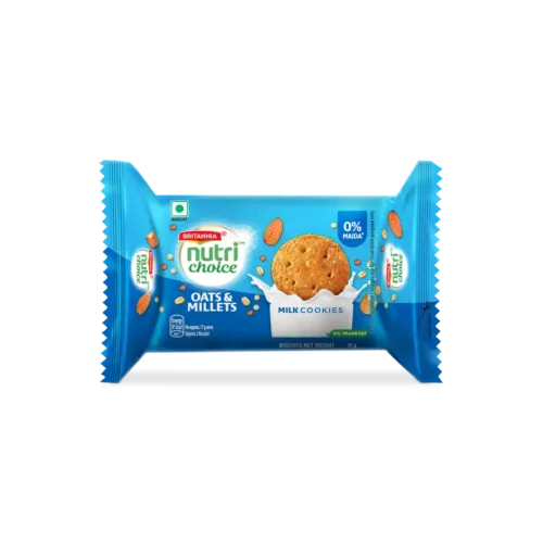 Britannia Nutrichoice Almond and Oats Milk Biscuits, 75 g