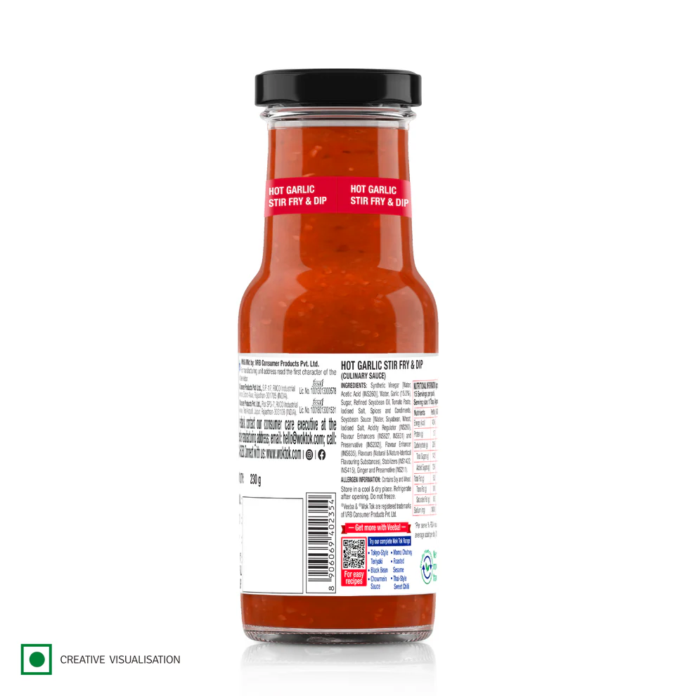 Wok Tok by Veeba Hot Garlic, 230 g