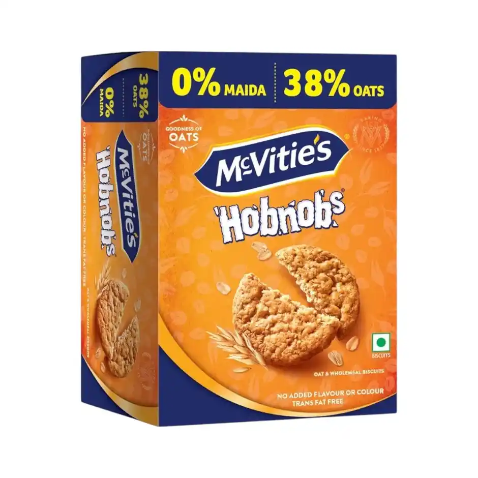 McVitie's Hobnobs Cookies, 0% Maida & 38% Oats, 153 g