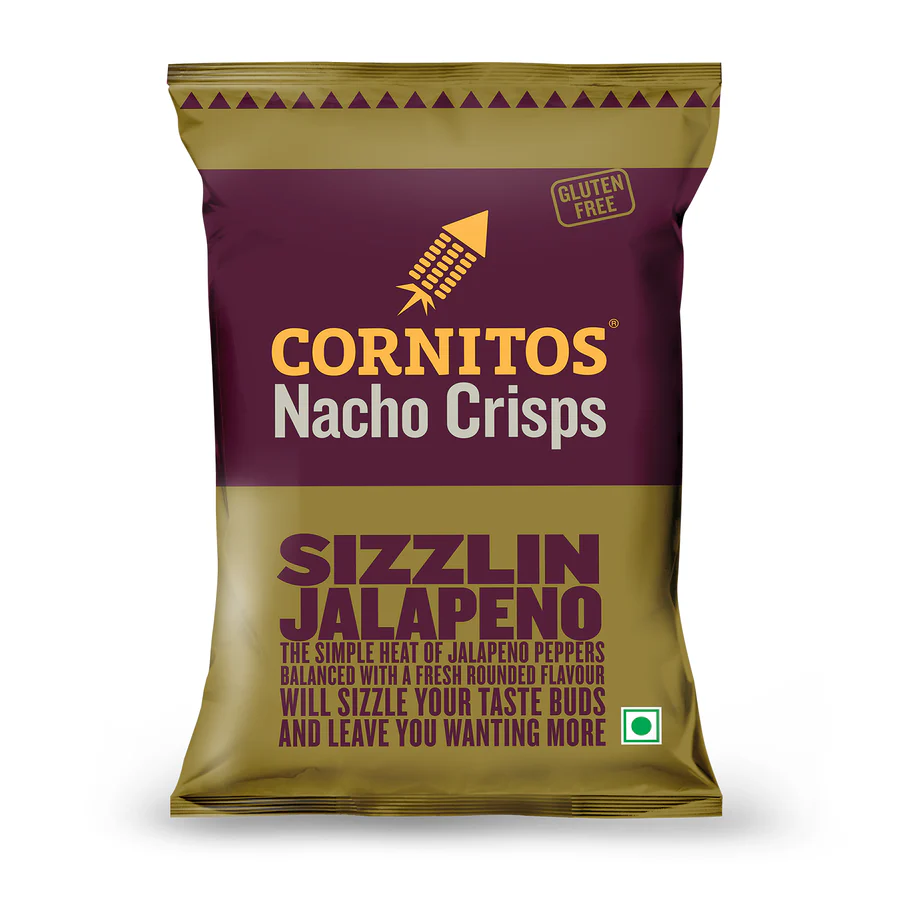 Cornitos Nacho Crisps Sizzlin Jalapeno, 150 g