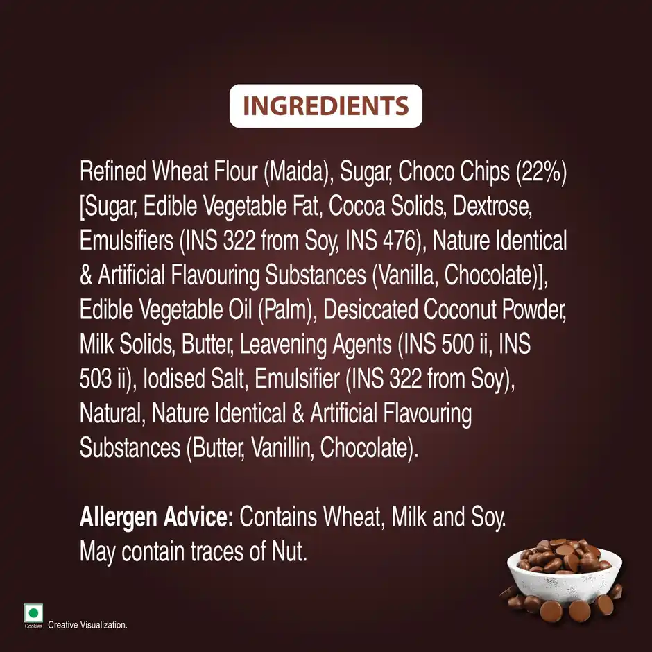 Unibic Choco Chip Cookies, 67.5 g