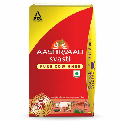 Aashirvaad Svasti Pure Cow Desi Ghee, 1 L
