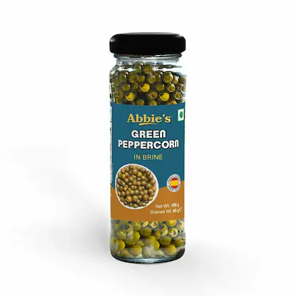Abbie's Green Peppercorn In Brine, 100 g