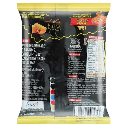 Nestle India Maggi Spicy Cheesy Noodles, 76 g
