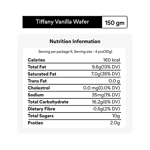Tiffany Crunch n Cream Vanilla Wafers, 135 g