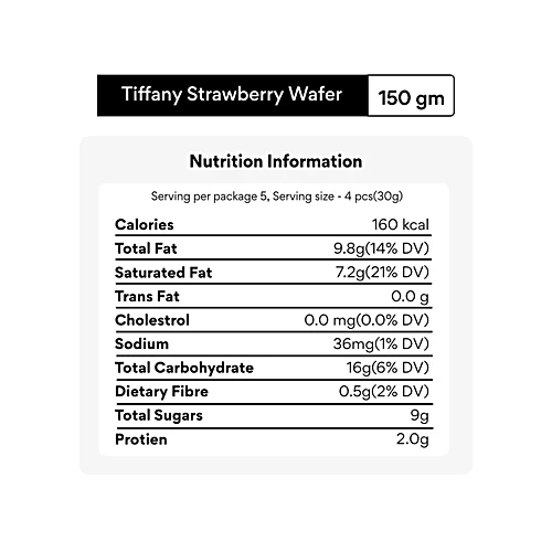 Tiffany Crunch Strawberry Wafers, 135 g