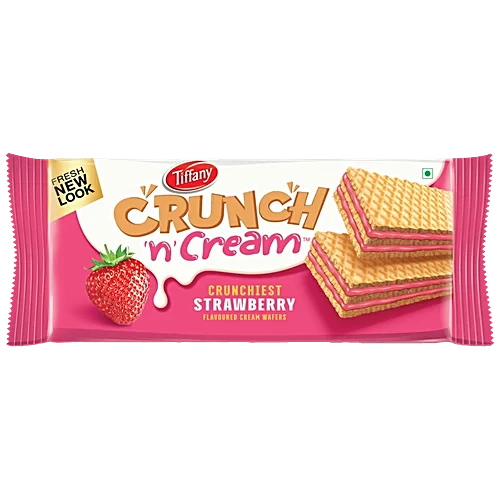 Tiffany Crunch Strawberry Wafers, 135 g
