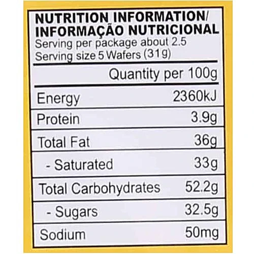 Nutro Wafers Vanilla Cream, 75 g