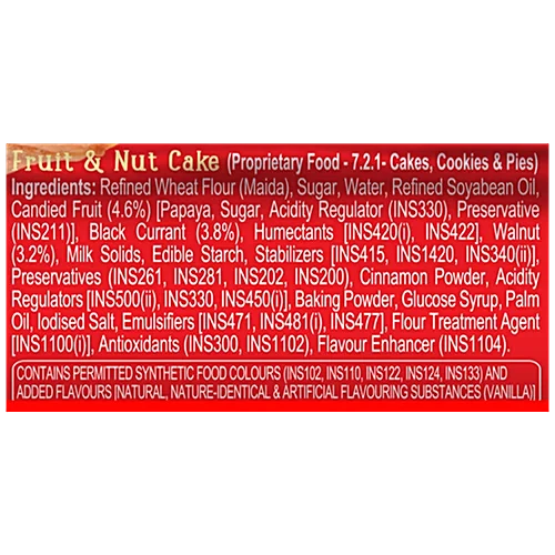 Dr.Oetker Kuppies Fruit & Nut Cake, 125 g