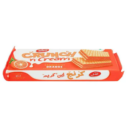 Tiffany Crunch 'N' Cream Orange Wafers, 135 g