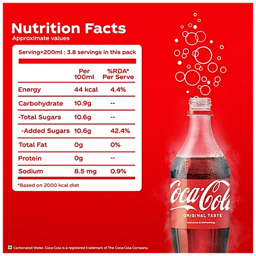 Coca Cola Soft Drink, 750 ml