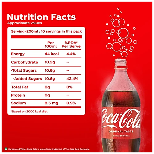 Coca Cola Soft Drink, 1 l