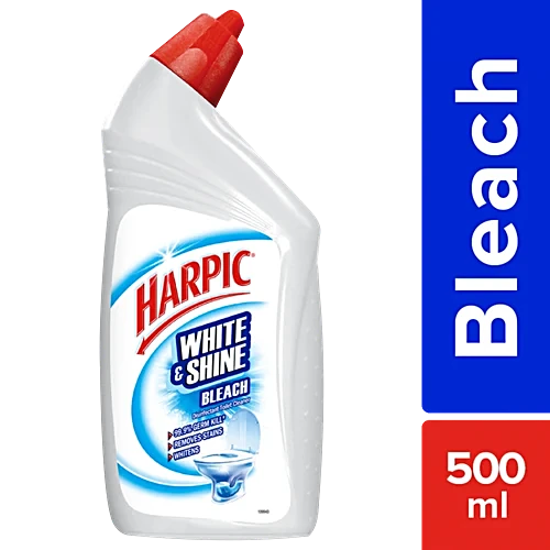 Harpic White & Shine Toilet Cleaner Bleach, 500 ml