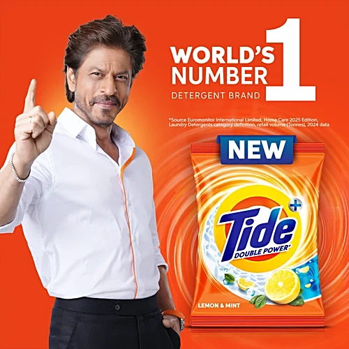 Tide Plus Double Power Detergent Washing Powder Lemon & Mint, 500 g