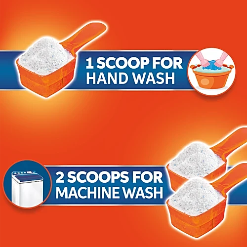 Tide Plus Double Power Detergent Washing Powder Lemon & Mint, 500 g