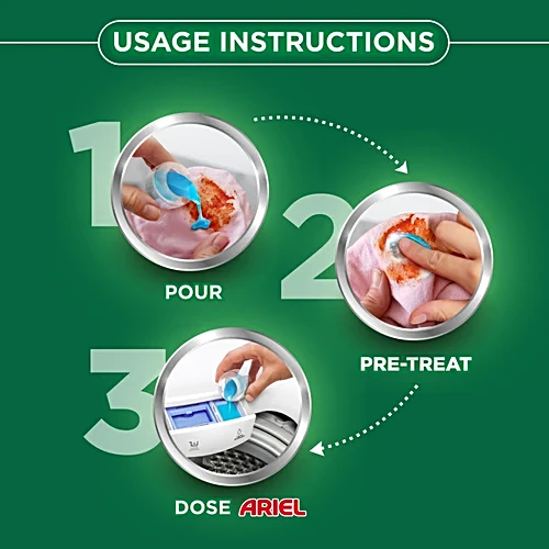 Ariel Power Gel Front Load Liquid Detergent, 900 g