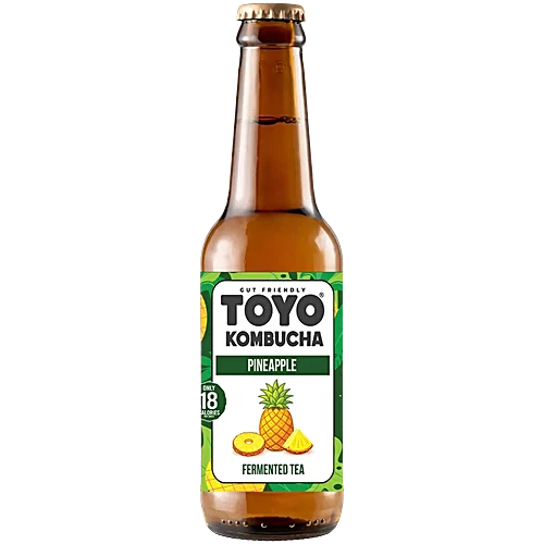 Toyo Kombucha Pineapple Fermented Tea, 330 ml