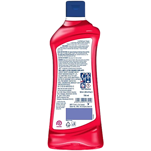 Lizol Floral Bathroom Cleaner Liquid, 700 ml