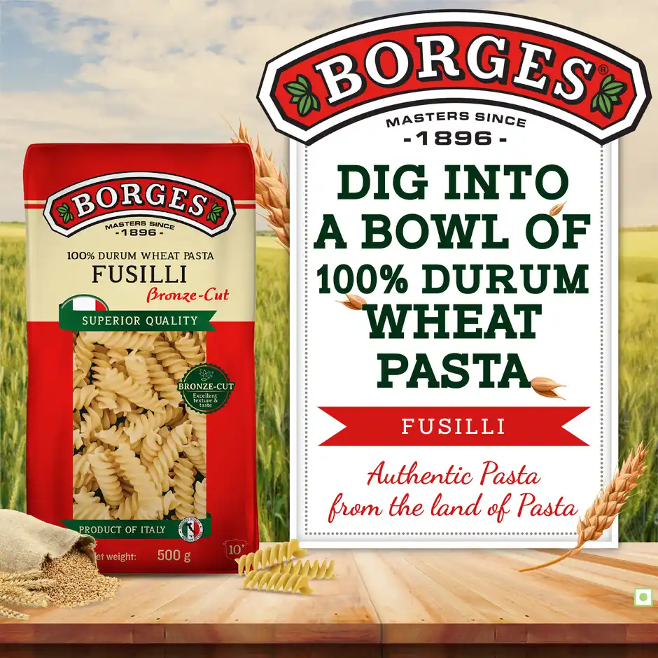 Borges Durum Wheat Pasta Fusilli, 500 g