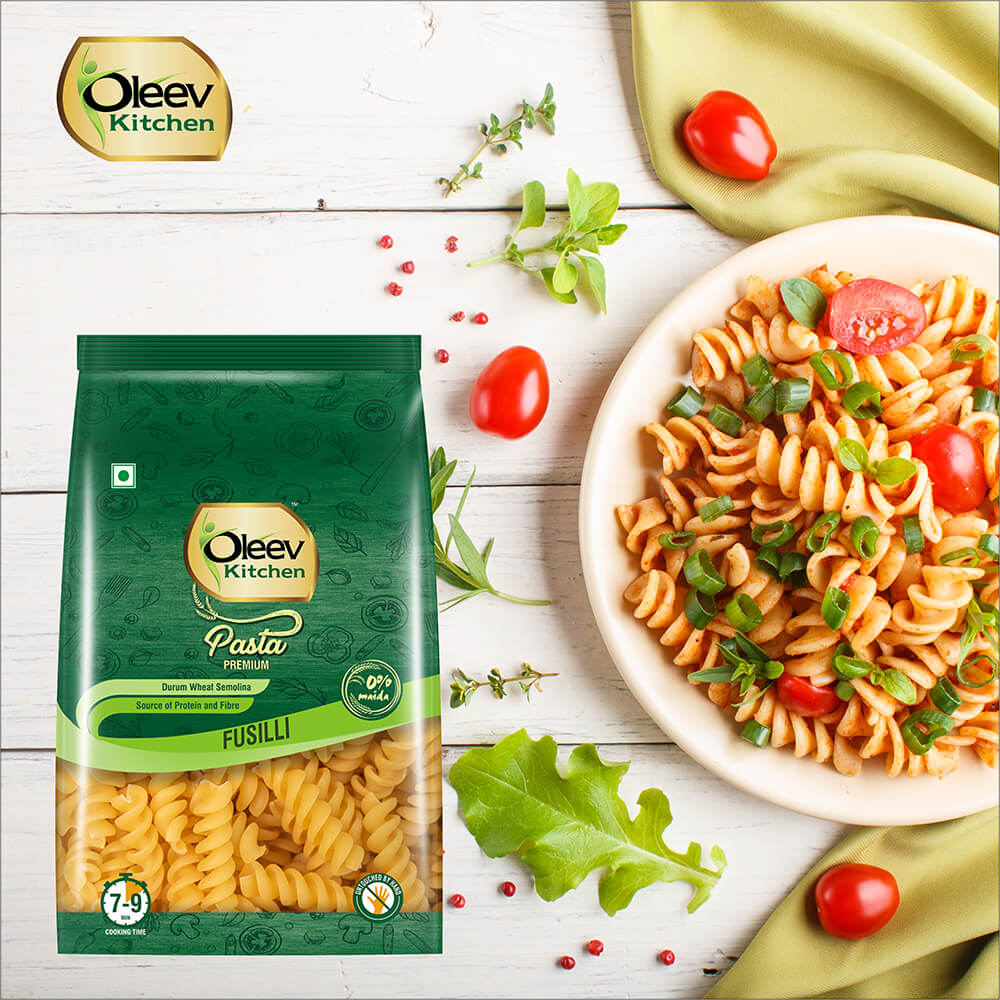 Oleev Kitchen Fusilli Pasta, 400 g Buy 1 Get 1