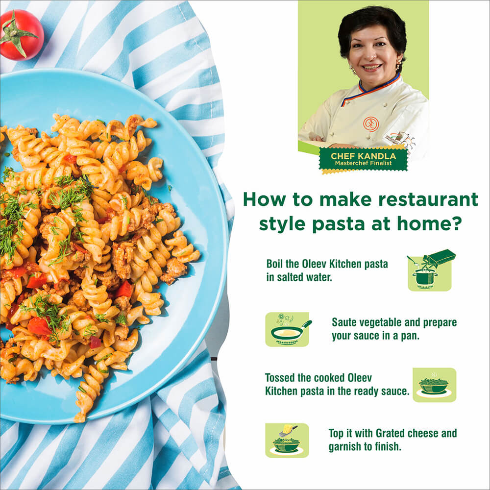 Oleev Kitchen Fusilli Pasta, 400 g Buy 1 Get 1