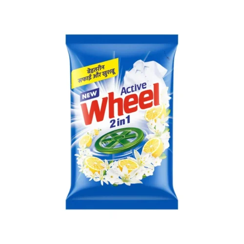 Wheel Active 2 in 1 Blue Detergent Powder, 1 kg