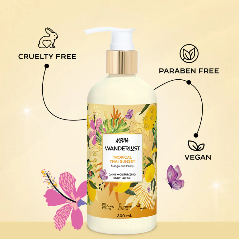 Nykaa Wanderlust Tropical Thai Sunset Moisturizing Body Lotion, 300 ml