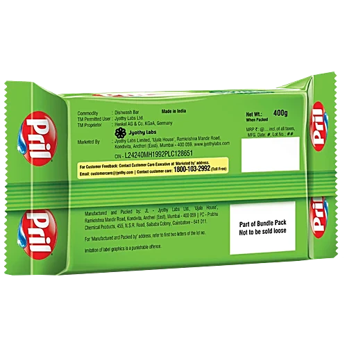 Pril Dishwash Bar Lime, 400 g ( 3 Pack)