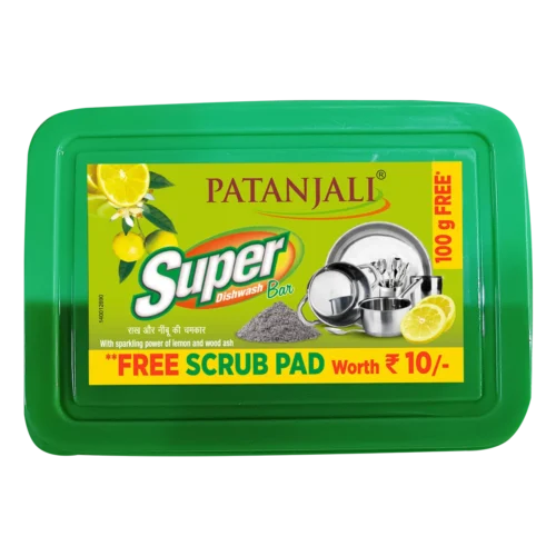 Patanjali Super Dish Wash Bar, 600g