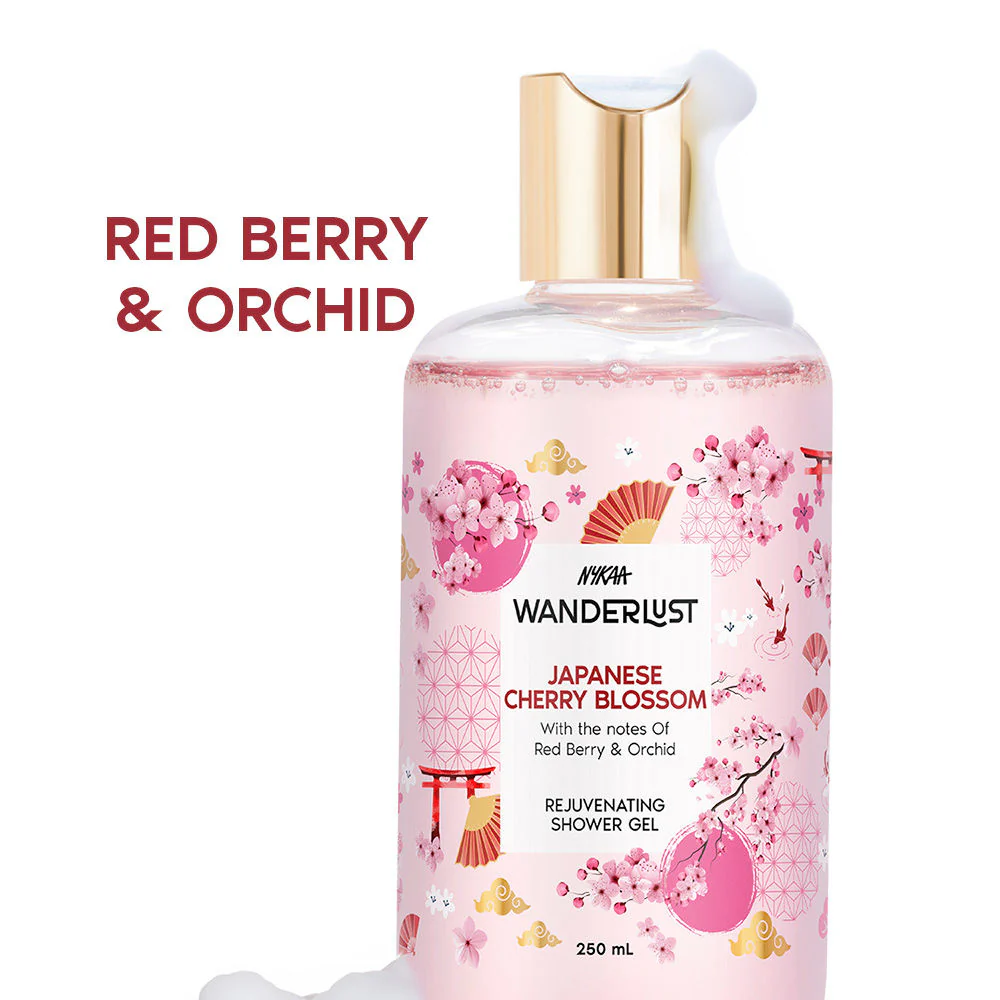 Nykaa Wanderlust Japanese Cherry Blossom Floral Body Lotion, 300 ml