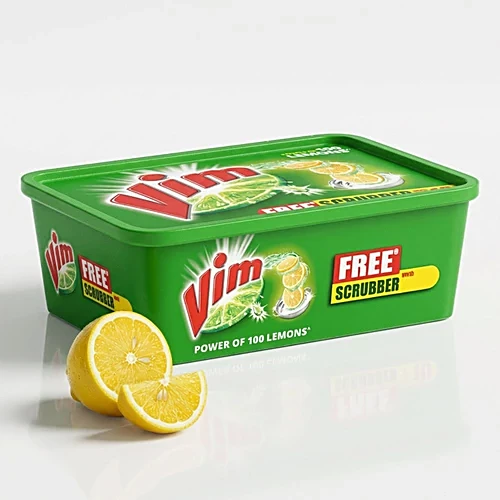 Vim Lemon Dishwash Bar, 480 g (Get Free Scrubber)