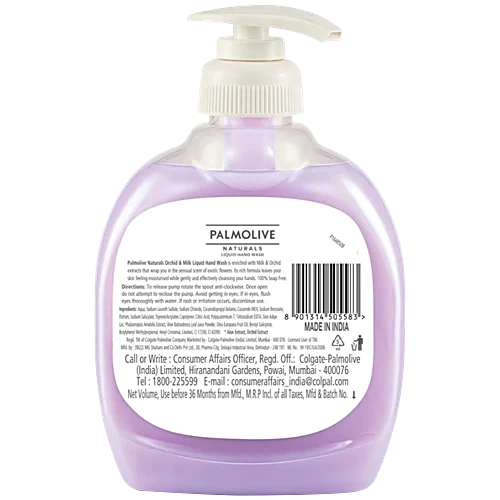 Palmolive Naturals Orchid & Milk Liquid Hand Wash, 250 ml