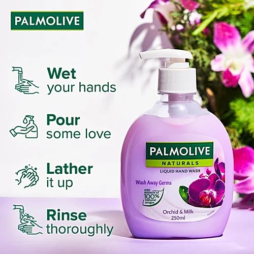 Palmolive Naturals Orchid & Milk Liquid Hand Wash, 250 ml