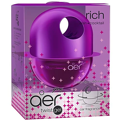 Godrej Aer Twist Rich Irish Cocktail Car Freshener Gel, 45 g