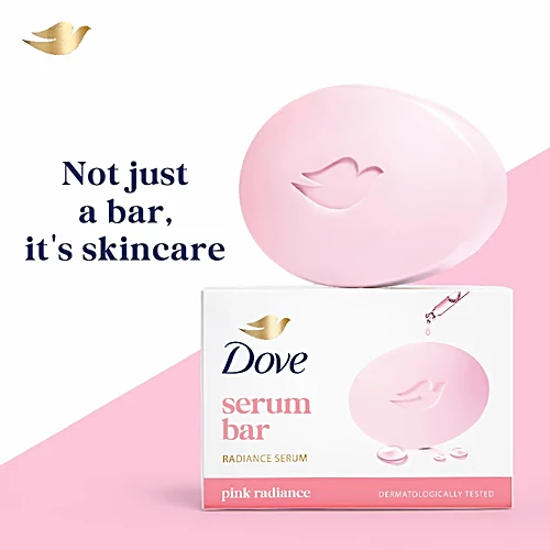 Dove Pink Radiance Serum Bar, 100 g