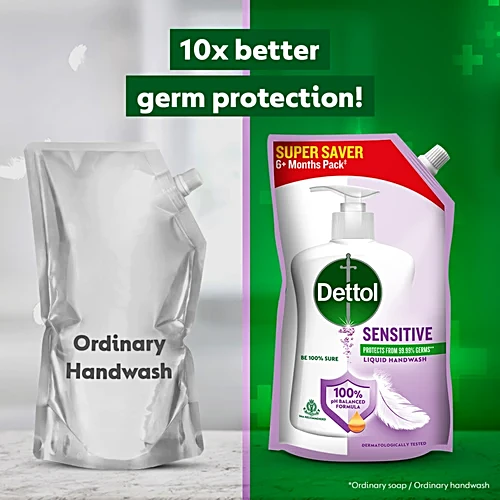 Dettol Sensitive Liquid Handwash, 675 ml