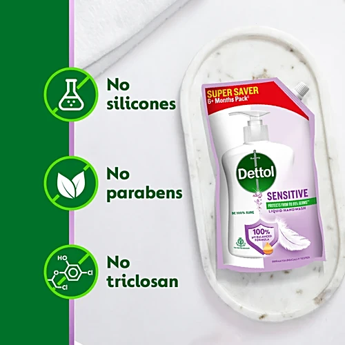 Dettol Sensitive Liquid Handwash, 675 ml