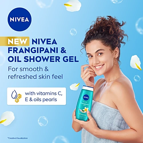 Nivea Frangipani & Oil Shower Gel Body Wash, 250 ml