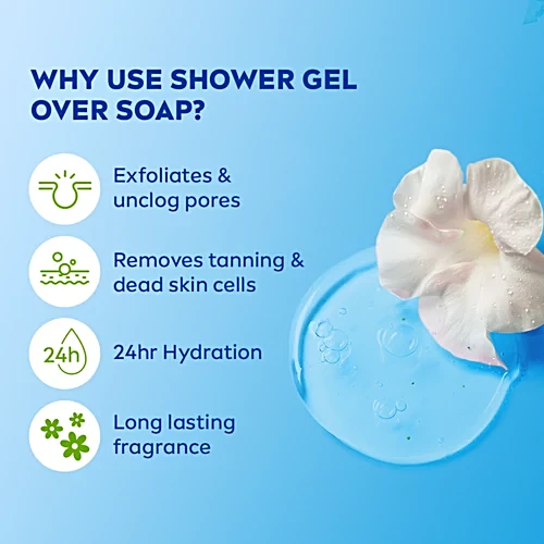 Nivea Frangipani & Oil Shower Gel Body Wash, 125 ml