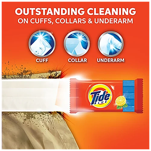 Tide Blue Detergent Bar, Value Pack, 200 g (Pack of 5)