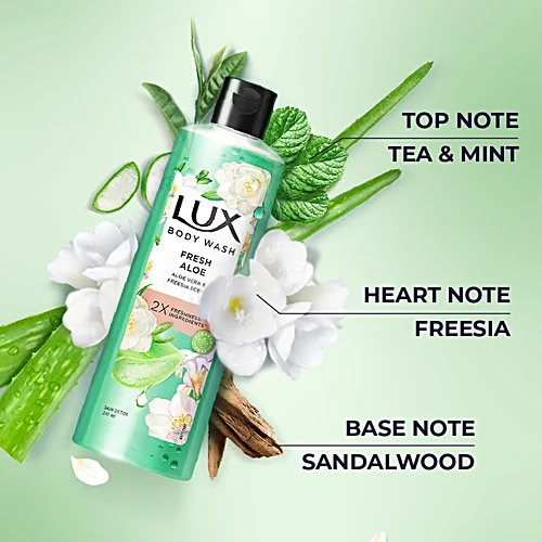 Lux Shower Gel Freesia Scent & Aloe Vera Bodywash, 245 ml