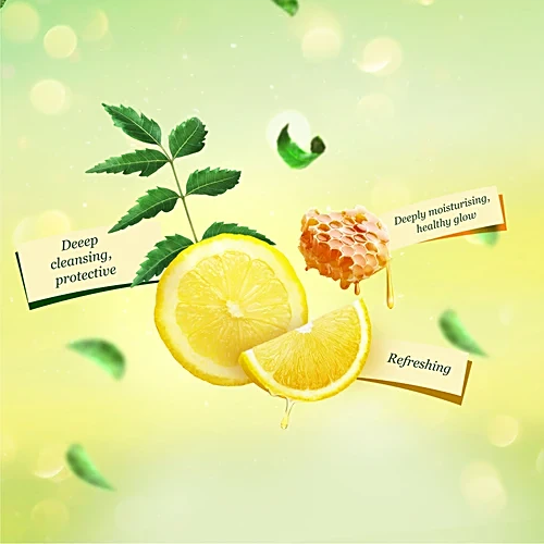 Margo Neem Naturals Honey & Lemon Soap, 100 g (Buy 4 Get 1 Free)