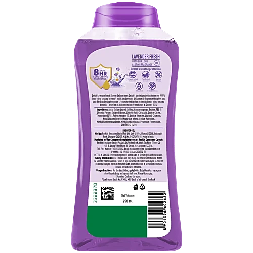 Dettol Lavender Fresh Shower Gel, 250 ml