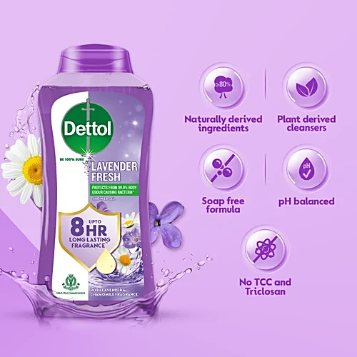 Dettol Lavender Fresh Shower Gel, 250 ml