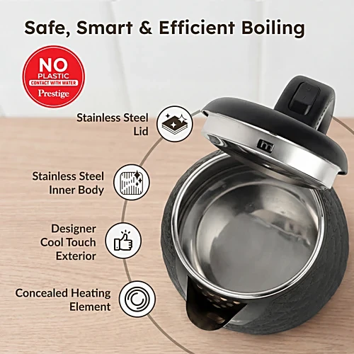 Prestige PKCT 1.5 Litre Electric Kettle (Black)