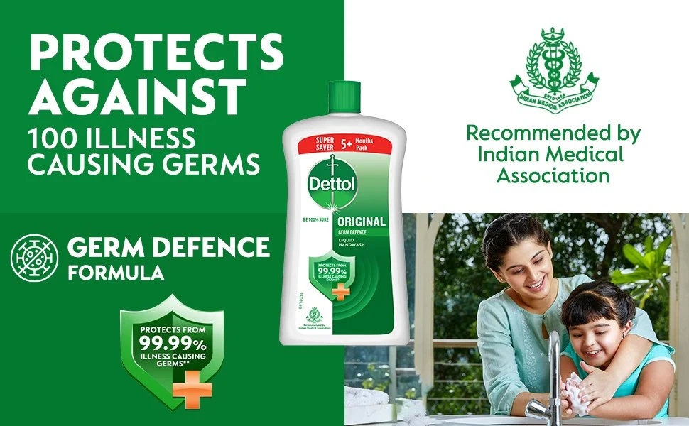 Dettol Original Liquid Handwash Refill Pack, 875 ml