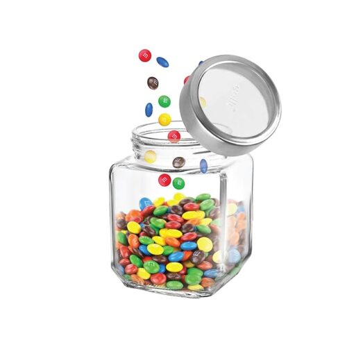 Cello Qube Fresh Glass Storage Jar, 580 ml
