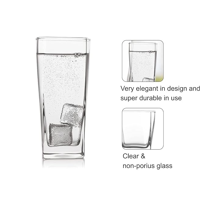 Cello Venia glass tumblers, 6 pc