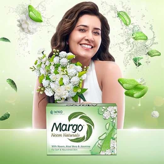 Margo Neem Naturals soap,100 g (Buy 4 Get 1 Free)