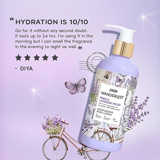 Nykaa Wanderlust French lavender Moisturising Body Lotion, 300 ml